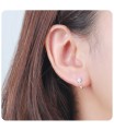 Silver Hoop Earring HO-2619